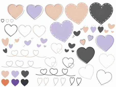 Illustration, dullness, color, heart, 