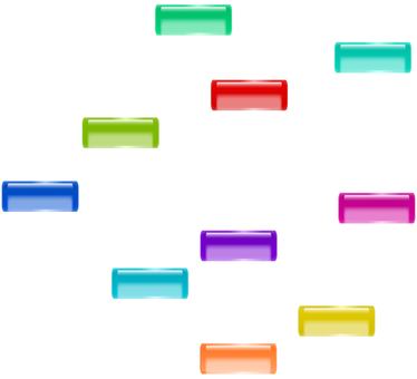 カラフルなボタンのイラスト ボタン,押しボタン,カラフル,フレーム,アイコンのイラスト素材