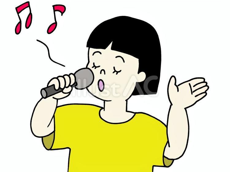 歌う 歌う,マイク,カラオケのイラスト素材