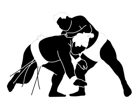 大相撲 相撲,大相撲,力士,人,人物,関取,相撲取り,男性,横綱,大関のイラスト素材