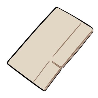 たたまれた段ボール無地 段ボール,新品,リサイクル,箱,紙箱,潰す,荷造り,荷物,イラストのイラスト素材