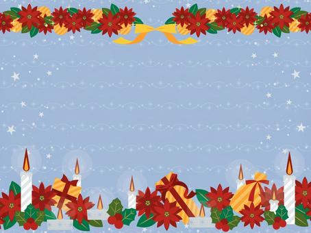 クリスマスに使えるフレーム背景88