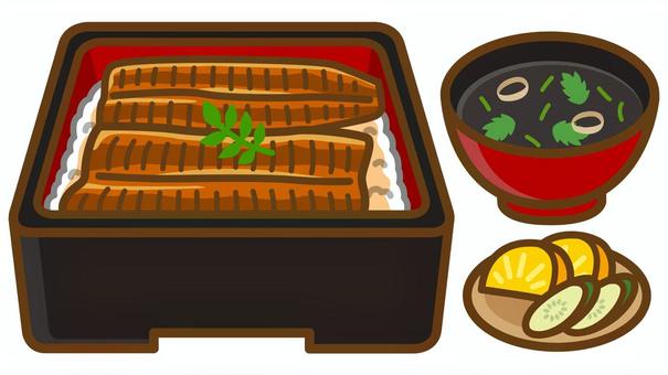 Illustration, unaju, एक प्रकार की मछली, broiled, 