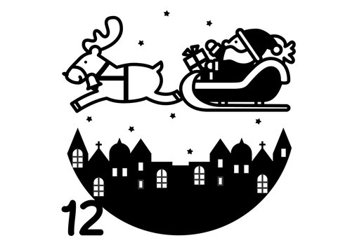 Illustration, décembre, un événement, 12, 