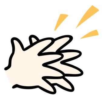 Illustration, applause, hand, both hands, 