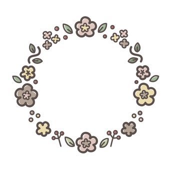 お花の飾り枠