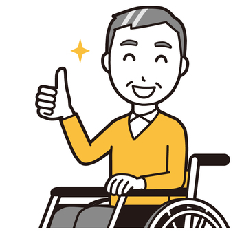 ニット中年男性(黄)-291-バスト