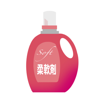 洗濯用柔軟剤。 柔軟剤,洗濯,ソフト,ふんわり,柔らかいのイラスト素材