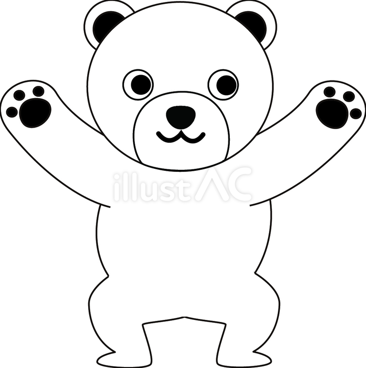 クマのイラスト 版画 A4サイズ クマのイラスト 版画 A4サイズ