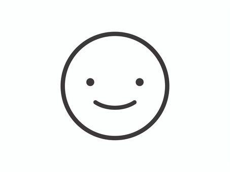 シンプルな顔（スマイル）03 顔,スマイル,笑顔,マーク,シンプル,アイコンのイラスト素材