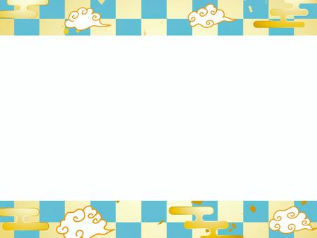 正月和風和柄年賀状 年賀状,和柄,和風,正月,可愛い,美しい,ベクター,紙吹雪,パーティー,お祝いのイラスト素材