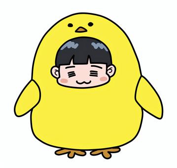 ひよこの着ぐるみを着る人 ひよこ,着ぐるみ,ゆるキャラ,かわいい,イベント,キャラクターショー,ぬいぐるみ,黄色のイラスト素材