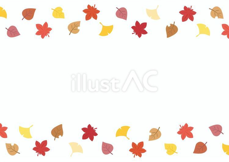 七五三シーズンの紅葉の秋のフレーム01 七五三,紅葉,背景のイラスト素材