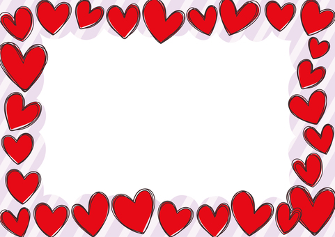 シンプルなハート柄背景-12