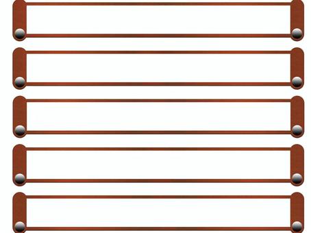 Scroll-style telop base material, Scroll-style telop base material, scroll, ticker base, frame,
