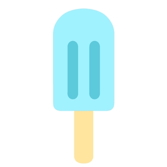 シンプルなソーダアイスキャンディー アイス,アイスキャンディー,氷菓子,冷たい,スイーツ,デザート,甘い,フリー素材,ソーダのイラスト素材