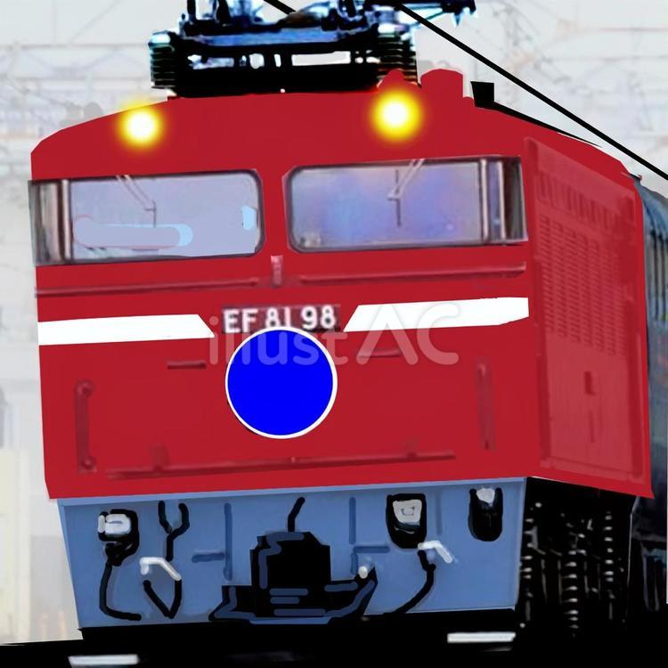 寝台特急カシオペア同型車両 鉄道,特急,寝台車のイラスト素材