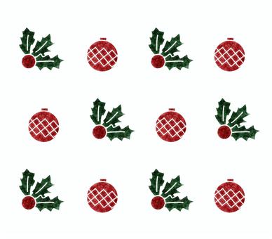 クリスマス　背景パターン素材