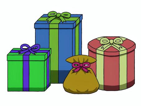 プレゼントの山 プレゼント,箱,ボックス,袋,物,リボン,カラフル,誕生日,クリスマス,お祝いのイラスト素材