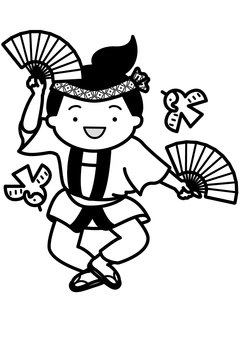 Illustration, sparrow dance, festival, dance, 