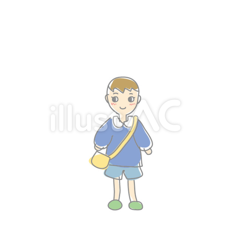 幼稚園_男児 幼稚園,男児,幼稚園児のイラスト素材