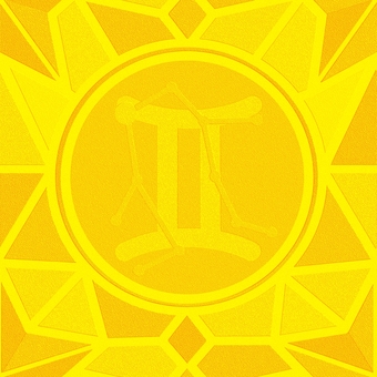 シームレスなモザイク双子座　ｐ エンボス 双子座,ふたご座,星占い,ホロスコープ,占星術,12星座,宇宙,天体,天文,ギリシャ神話のイラスト素材