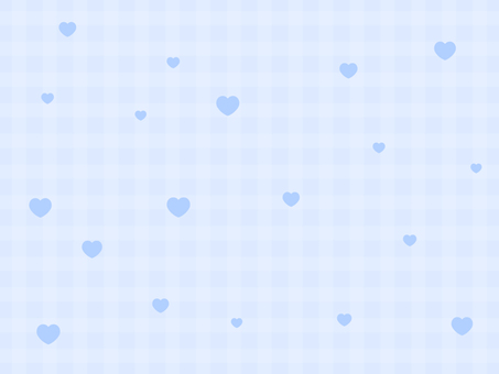 cute blue checked background, heart, tiny, yume cute, JPG