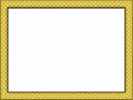 七宝模様の額縁フレ−ム　金色 七宝模様,額縁,フレ−ム,ポストカード,メッセージカード,飾り枠,あしらい,柄,パターン,和風のイラスト素材