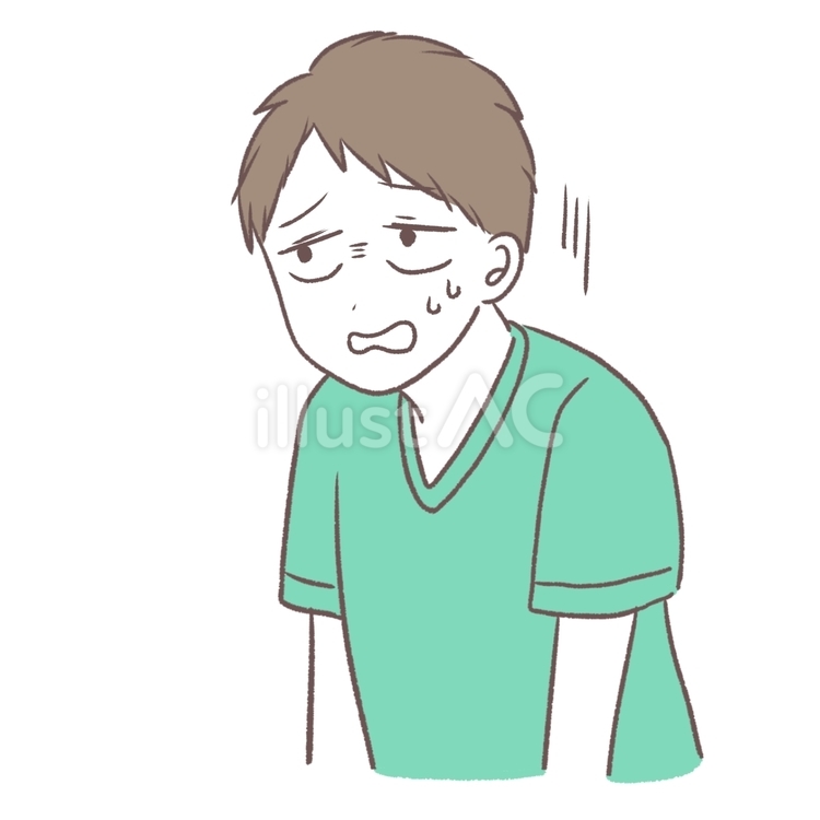 不安な疲れたスタッフ 医療従事者,スタッフ,スクラブのイラスト素材