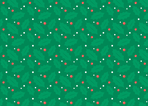 クリスマス柊デザイン背景 クリスマス,ひいらぎ,背景,パターン,模様,柄,壁紙,植物,柊,実のイラスト素材