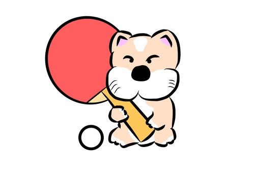 Table Tennis Dog Table Tennis Dog
