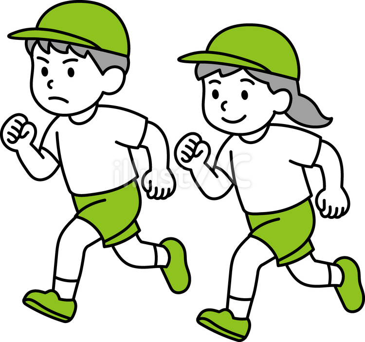 徒競走 小学校,運動会,徒競走のイラスト素材