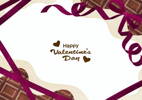 バレンタインのチョコフレーム001 バレンタイン,フレーム,チョコレート,板チョコ,リボン,プレゼント,ホワイトチョコ,バレンタインデー,ハート,ホワイトデーのイラスト素材
