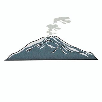エトナ山 エトナ山,世界遺産,自然遺産,手描き,手描きイラストのイラスト素材