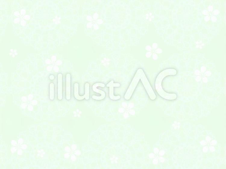 花とレース　緑 花,レース,緑のイラスト素材