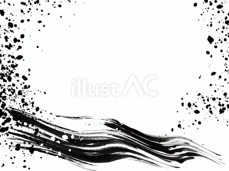 円形の水墨画 花 黒フレーム hqdefault.jpg