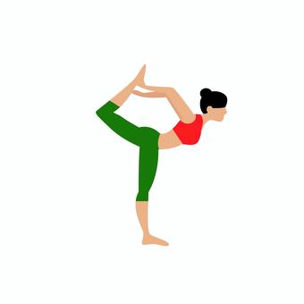 ヨガ 0103 ヨガ,ポーズ,女性,フィットネス,スポーツ,ストレッチ,健康,エクササイズ,バランス,柔軟のイラスト素材