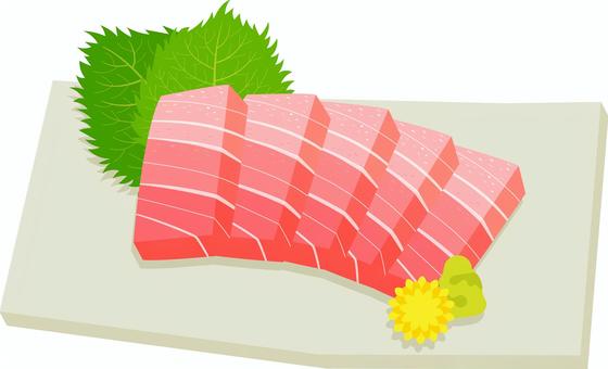 Medium fatty tuna sashimi, , JPG, PNG and AI