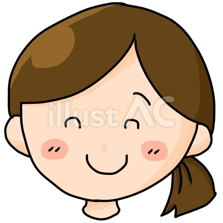 女性の顔のアップイラスト　手書き 顔,手書き,女のイラスト素材