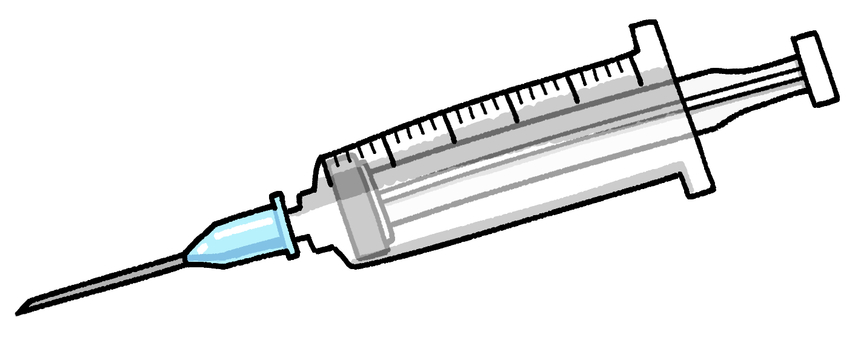 Illustration, injection, syringe, medical equipment, 