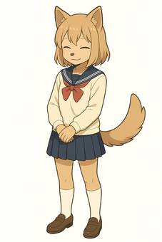 おっとり犬獣人の女の子