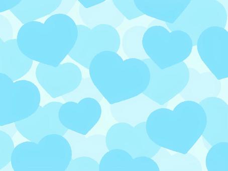 たくさんのハートにうもれる壁紙（ブルー） ハート,青,たくさん,かわいい,壁紙,背景,ファンシーのイラスト素材