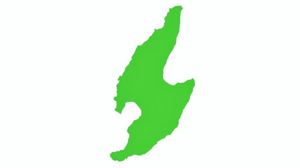 島の地図　佐渡島 佐渡島,地図,島,新潟,新潟県,資料用,ワンポイント,地方,地域,地理のイラスト素材