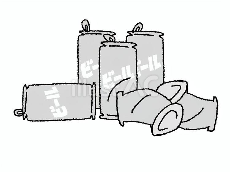 空き缶 空き缶 空き缶,アルコール,アルミのイラスト素材