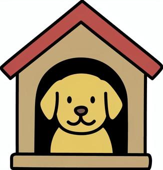 犬小屋 犬,犬小屋,番犬,しつけ,ワンちゃんのイラスト素材