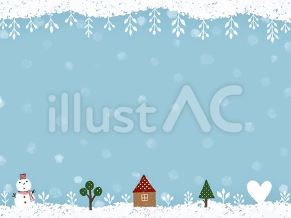 かわいい雪景色