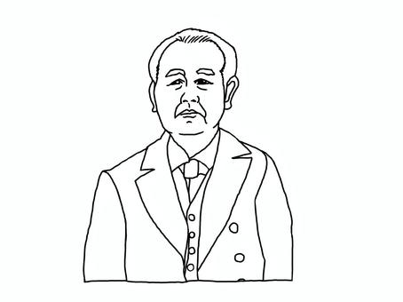 渋沢栄一 渋沢栄一 渋沢栄一,歴史上,人物のイラスト素材