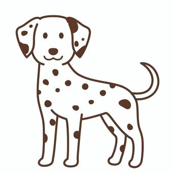 ダルメシアン 犬,ダルメシアン,ペット,かわいい,大型犬,犬種,ワンポイント,ポップ,動物のイラスト素材