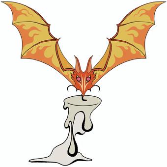 ロウソク ろうそく,蝋燭,火の用心,ローソク,キャンドル,火,炎,幽霊,ゴースト,お化けのイラスト素材