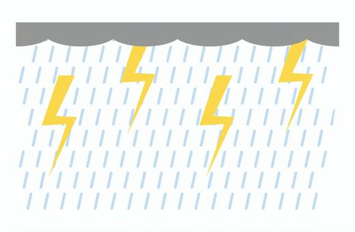 雷雨 雷雨,雷,落雷,雨,天気,荒天,空,雨雲,雲,悪天候のイラスト素材